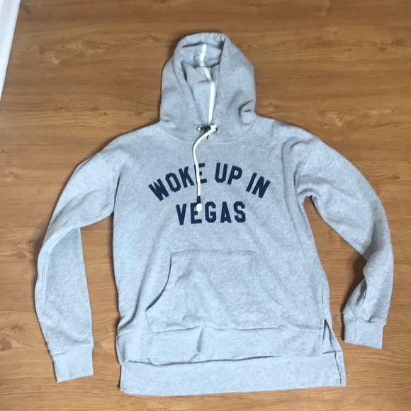 Forever 21 Tops - Forever 21 Gray and Blue Vegas Hoodie Size Small